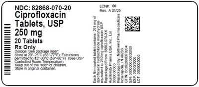 Label (82868 070 20   Rev A 01 25)
